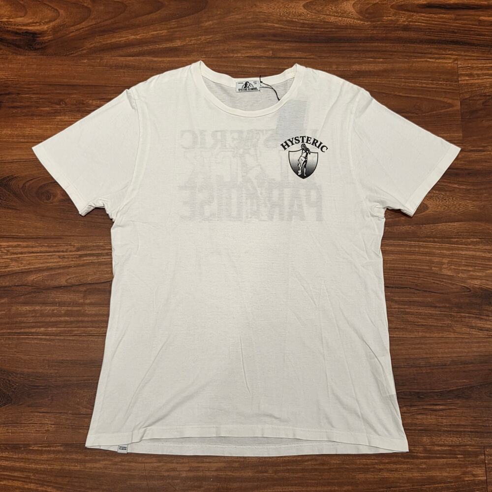 L Hysteric Glamour Tee Black Paradise WHITE BLACK